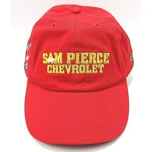 Sam Pierce Chevrolet #26‎ Aaron Pierce Racing 2005 Red Strapback Hat Cap NEW